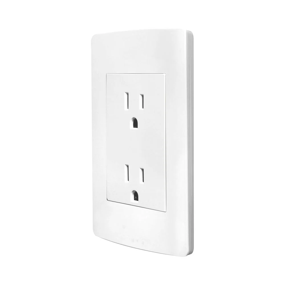 Placa de pared aksi con 2 contactos tomacorriente en color blanco / altimus / 124825