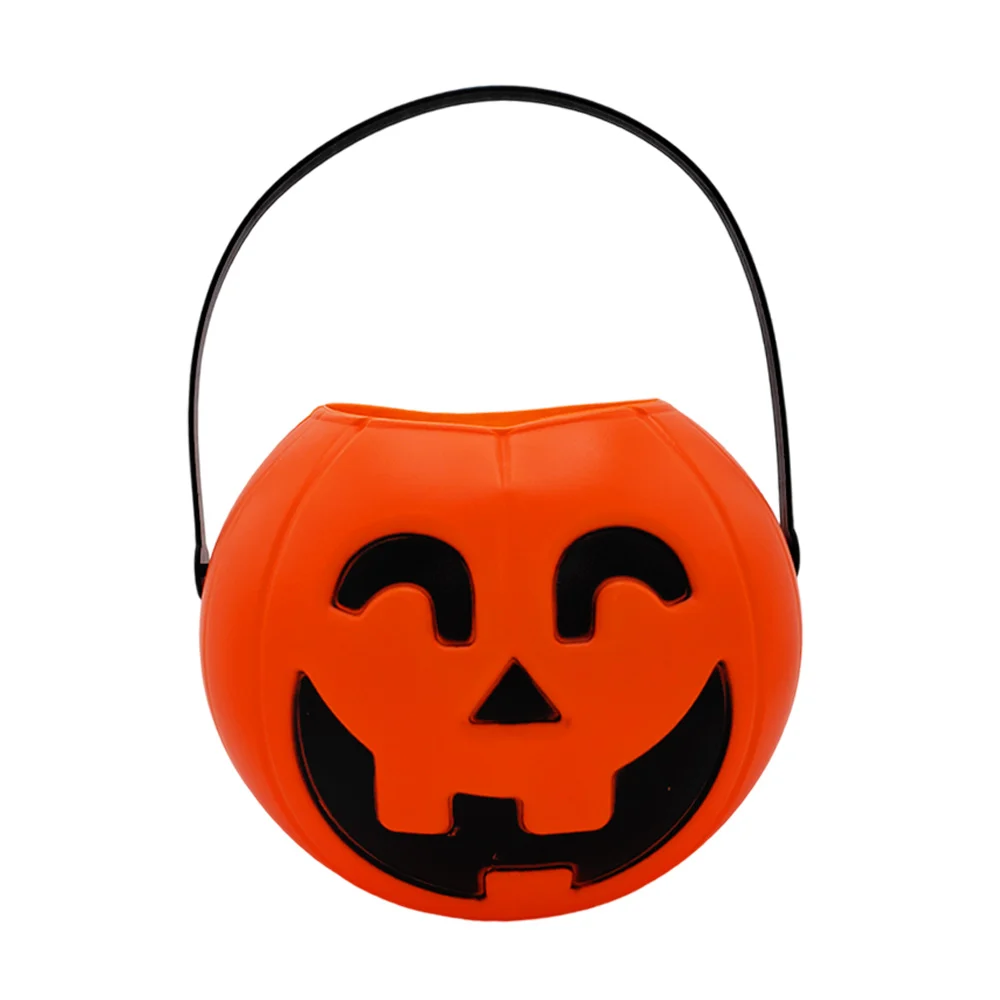 Calabaza pequeña de halloween con luz led para pedir dulces, 12cm / 124910
