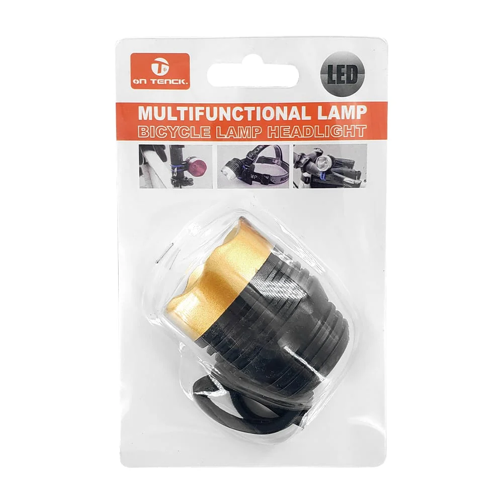 Lámpara linterna led pequeña multifuncional con detalle metálico / 12525