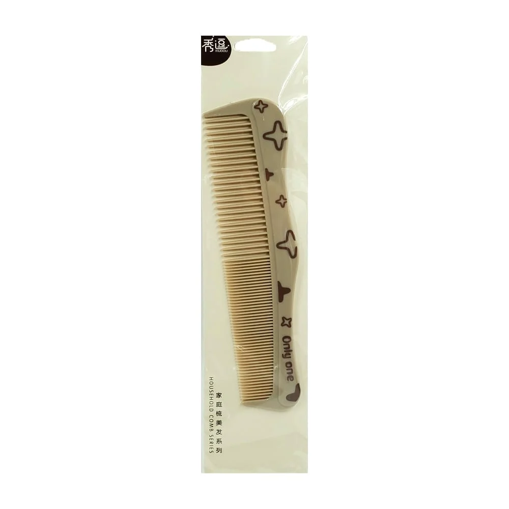 Peine de plástico, con diseño animado, diseño ergonómico, diferentes separaciones en los dientes, leyenda very nice, variedad de modelos y colores / xiudou