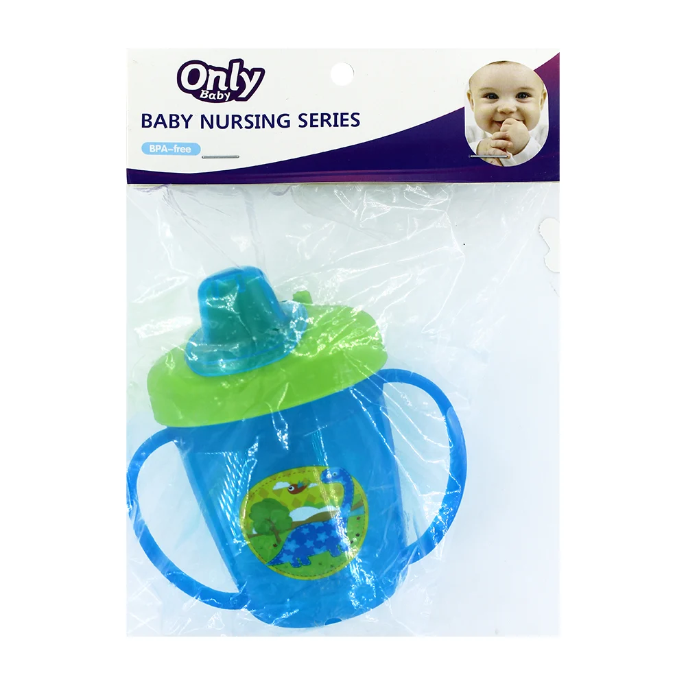 Vaso entrenador de plástico para bebé, variedad de colores / only baby