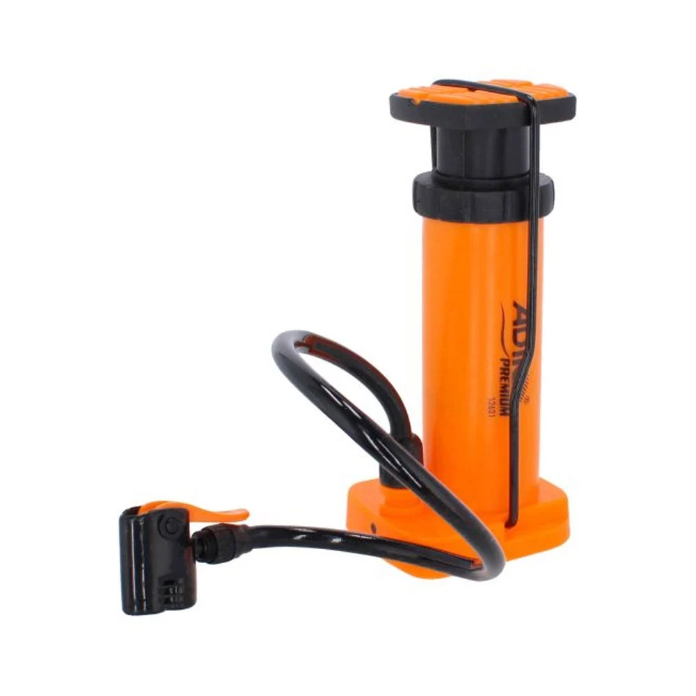Bomba pequeña portátil multiusos con pedal antideslizante, 2 adaptadores y válvula para balones / adir premium