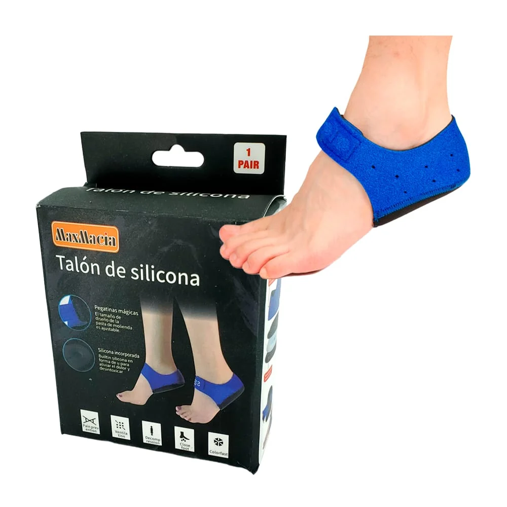 Par de protectores de silicón para talones, variedad de colores / 127027