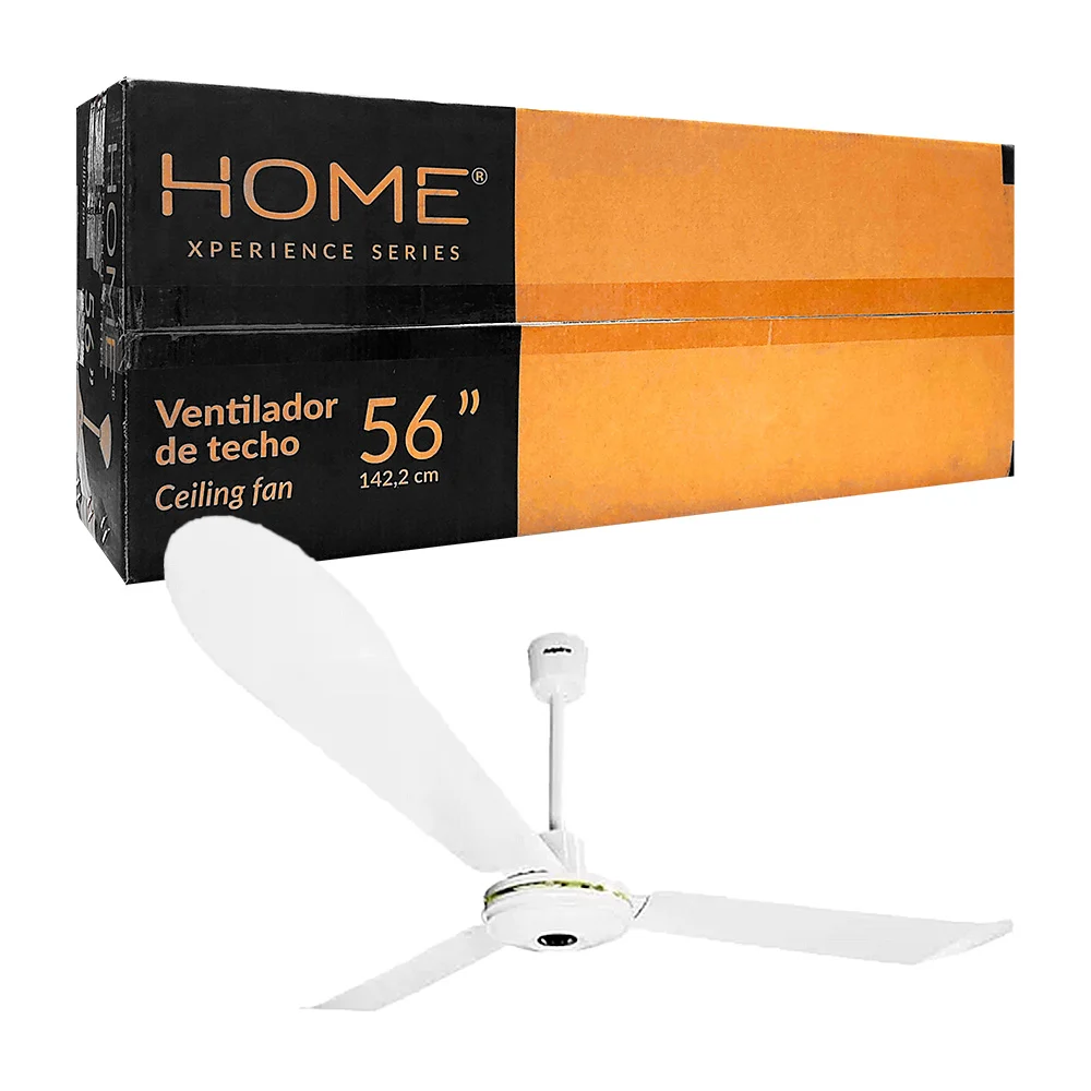Ventilador de techo con 3 aspas para uso rudo y 5 velocidades, 56 in - 142.2 / ceiling fan