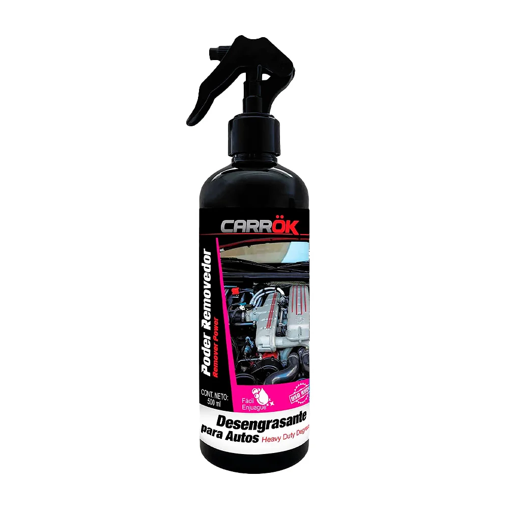 Desengrasante carrok de fácil enjuague para eliminar la grasa en automóviles, 500ml / power removedor / 127451