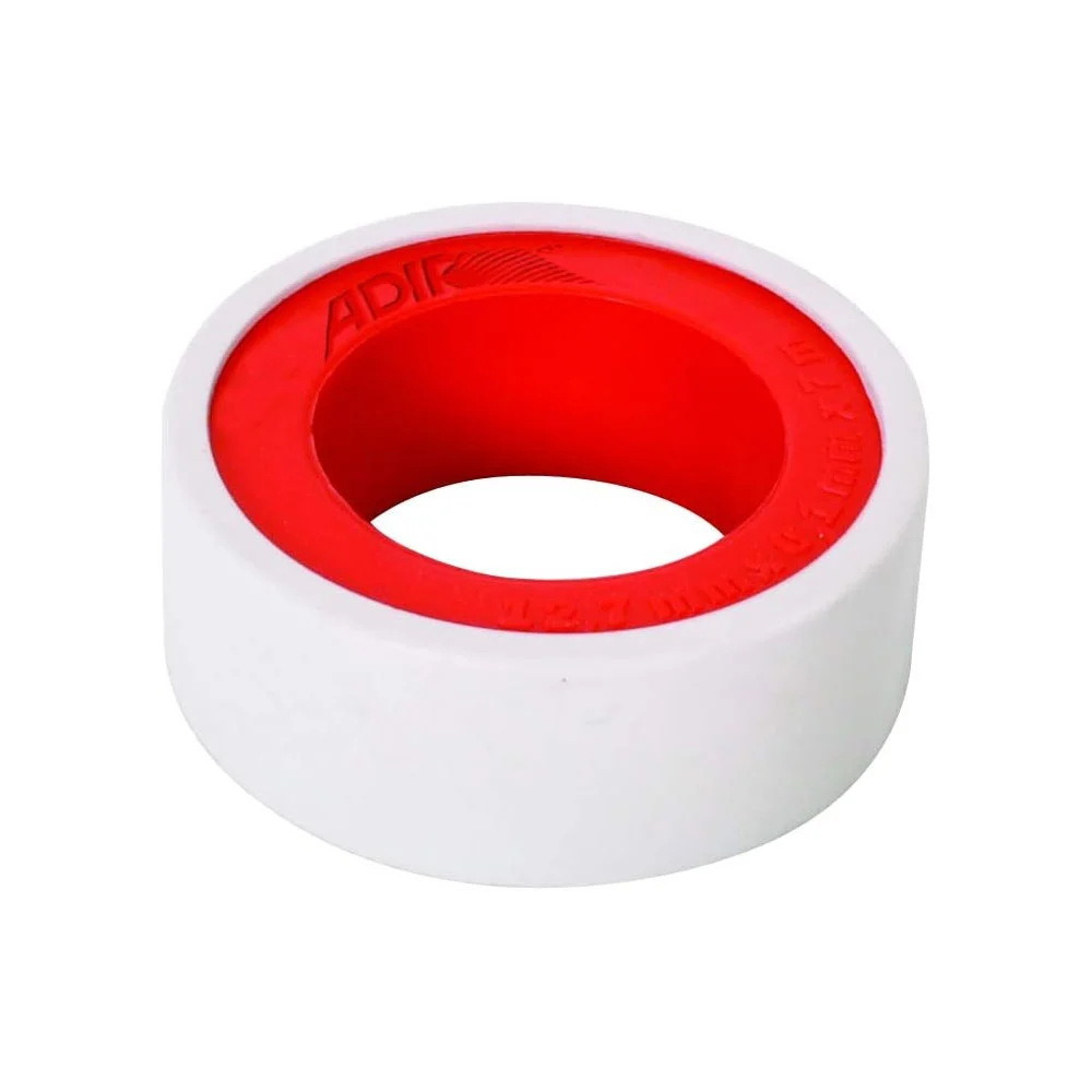 1pza Cinta adhesiva de teflón 1/2 pulgada para sellar conexiones y prevenir fugas / adir