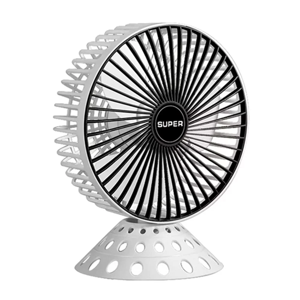Mini ventilador redondo con soporte para escritorio, variedad de colores / 129304
