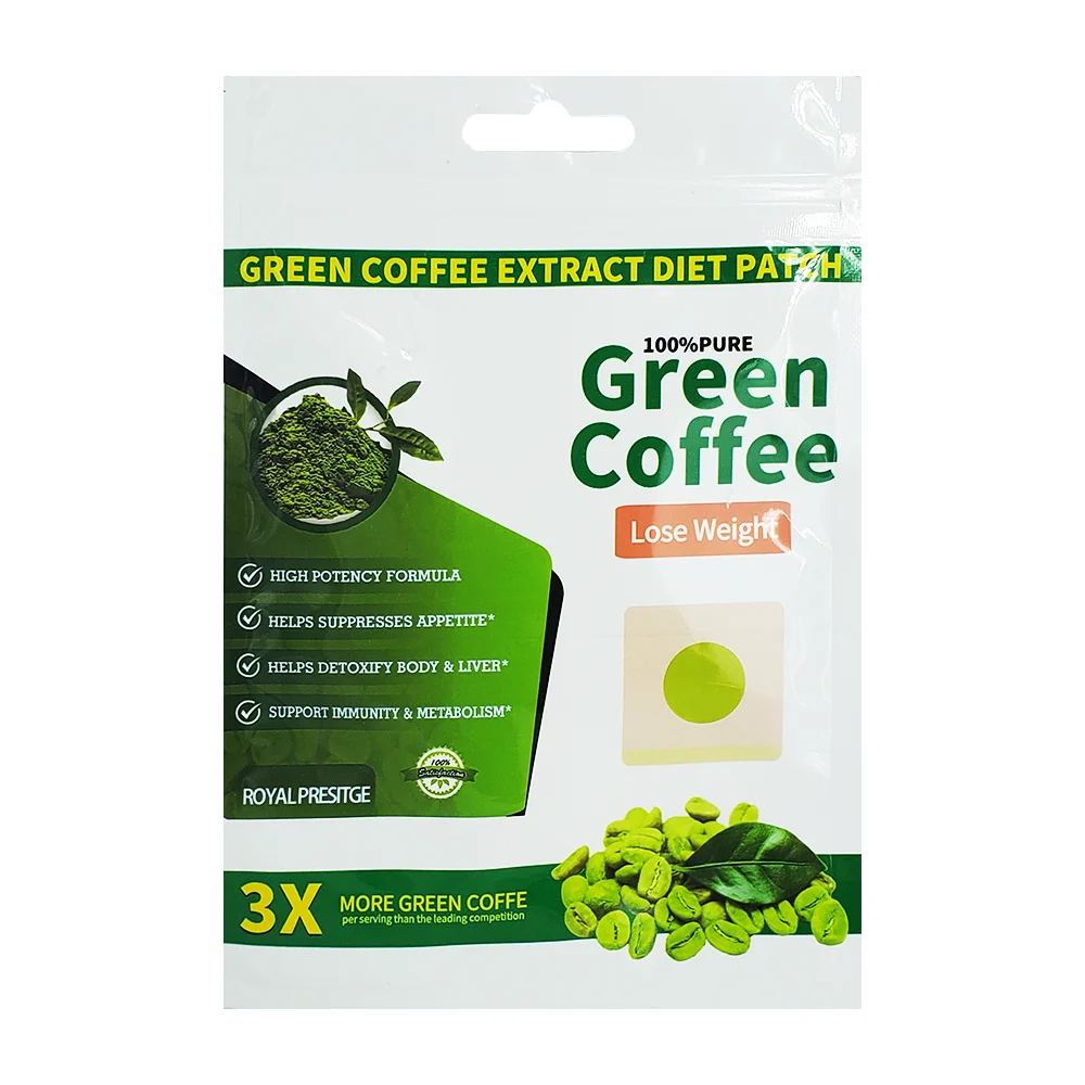 Paquete de 10 parches dietéticos con extracto de café verde / royal prestige / green coffee