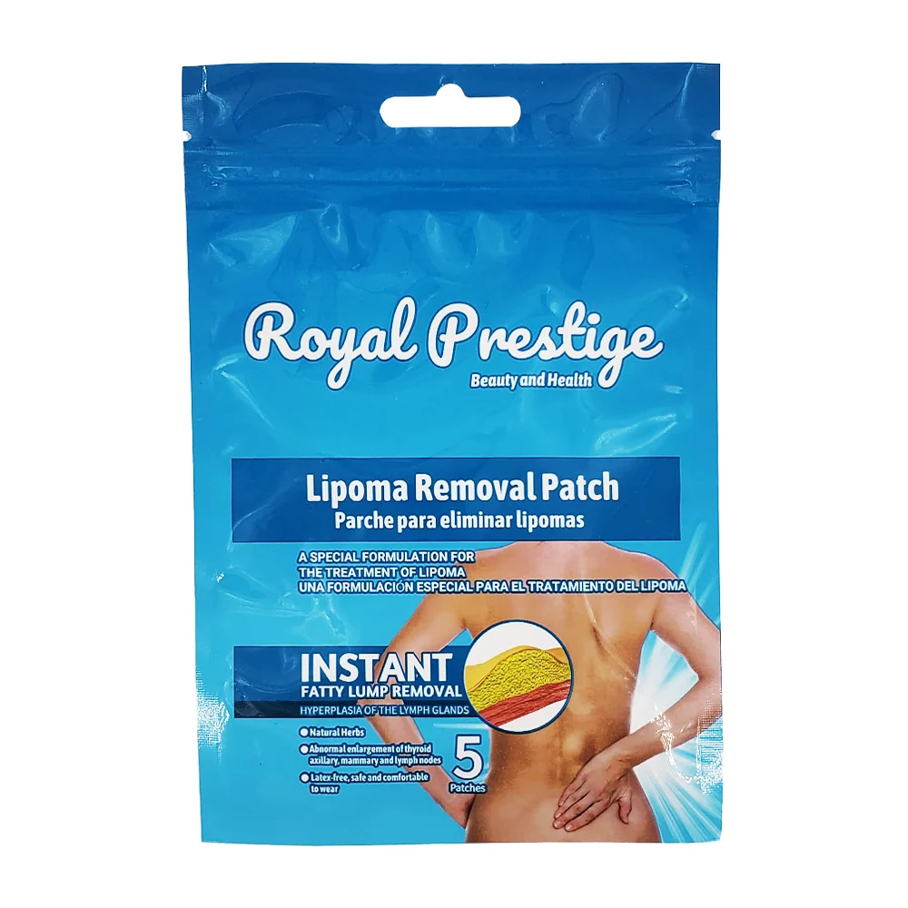 Paquete con 5 parches para eliminar lipomas / royal prestige beauty and health