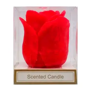 Vela de cera con forma de rosa, 6.5cm, variedad de colores / scented …