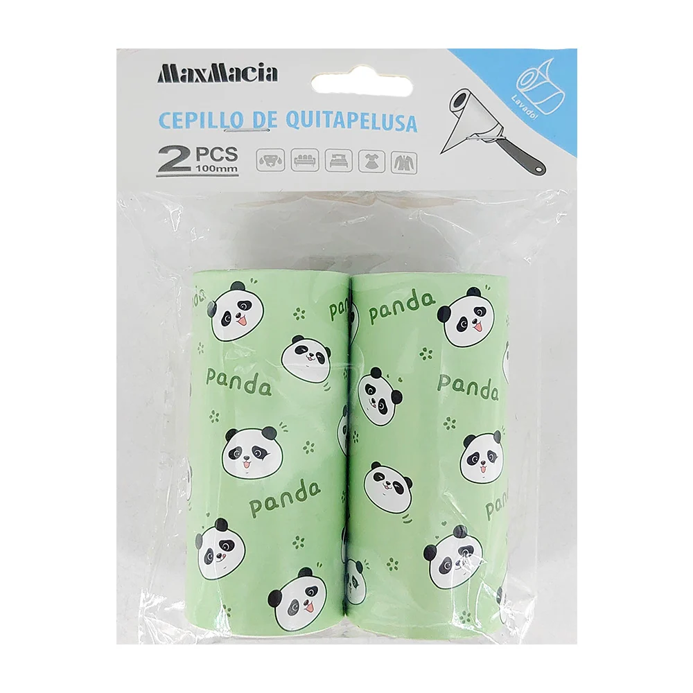 Paquete de 2 rollos adhesivos de repuesto para quitar pelusa y pelo de mascota, 100mm / 13196