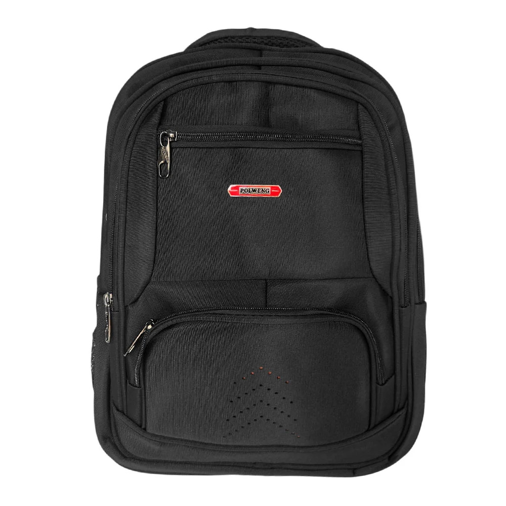 Mochila polweng con 6 compartimentos, diseño de puntos perforados hacia arriba