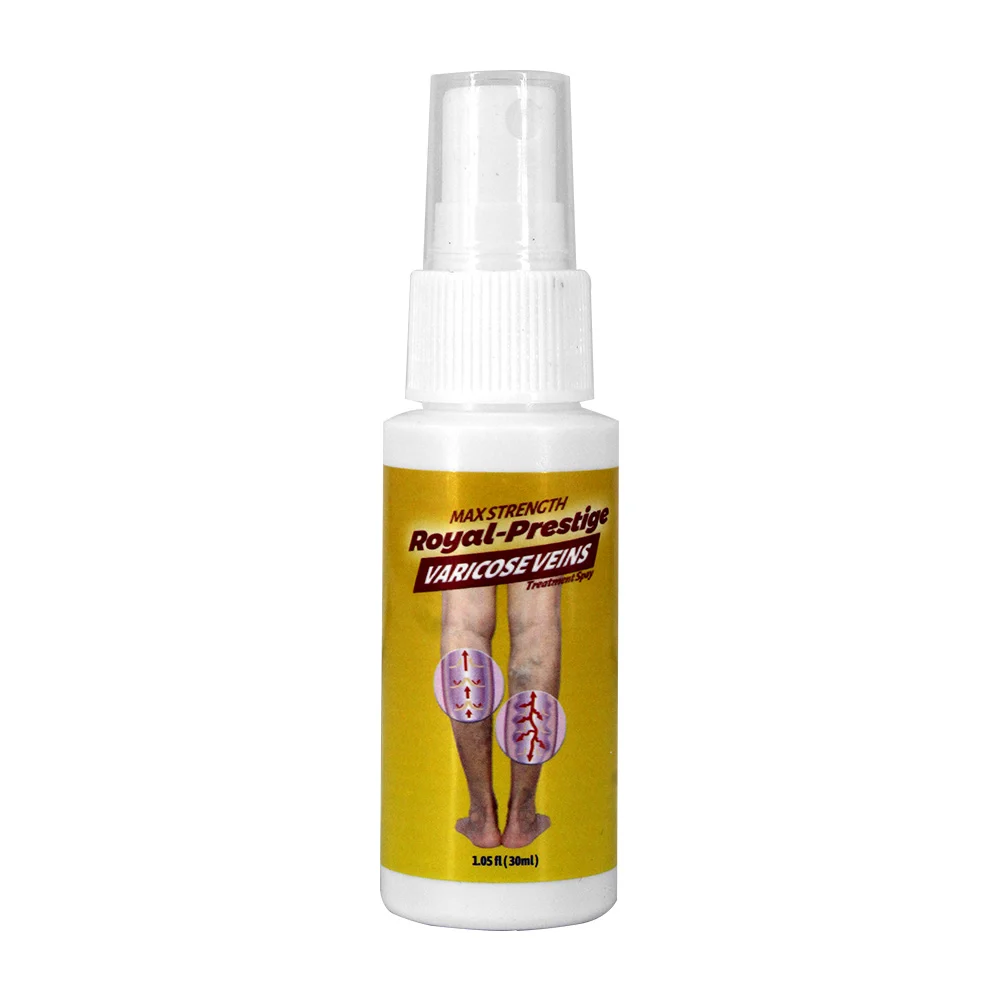 1pza Tratamiento en spray con esencia de hierbas para venas varicosas 30ml / royal-prestige