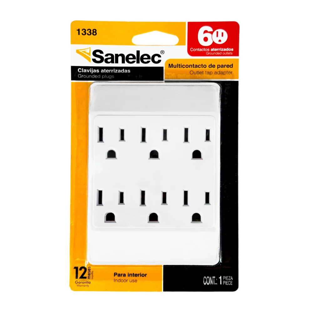 Cuadro multicontacto sanelec con 6 tomac...
