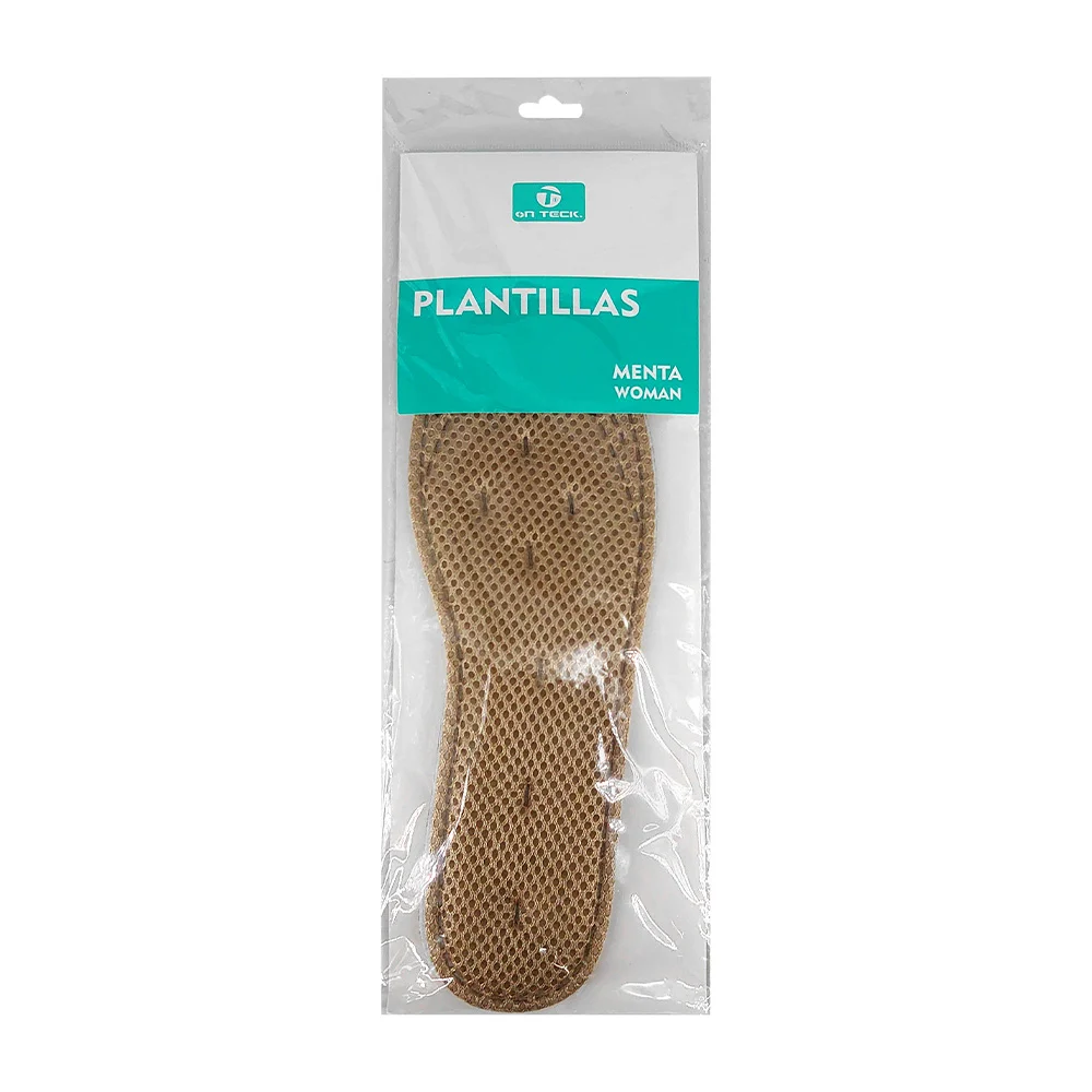 Par de plantillas de espuma ajustables on teck con tratamiento anti bacterias / menta man / 13585