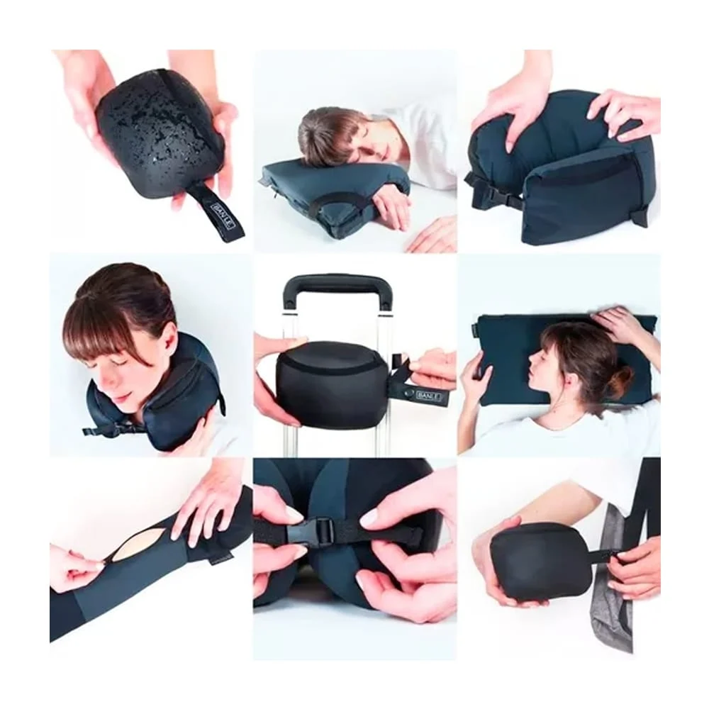 Almohada de viaje viscoelástica 3 en 1 multifuncional / omni pillow