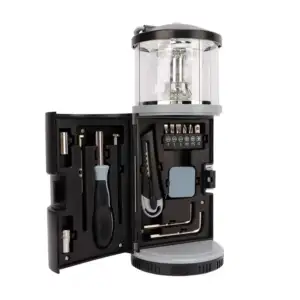 Lámpara de emergencia con 2 modos de luz + kit de desarmadores integr…