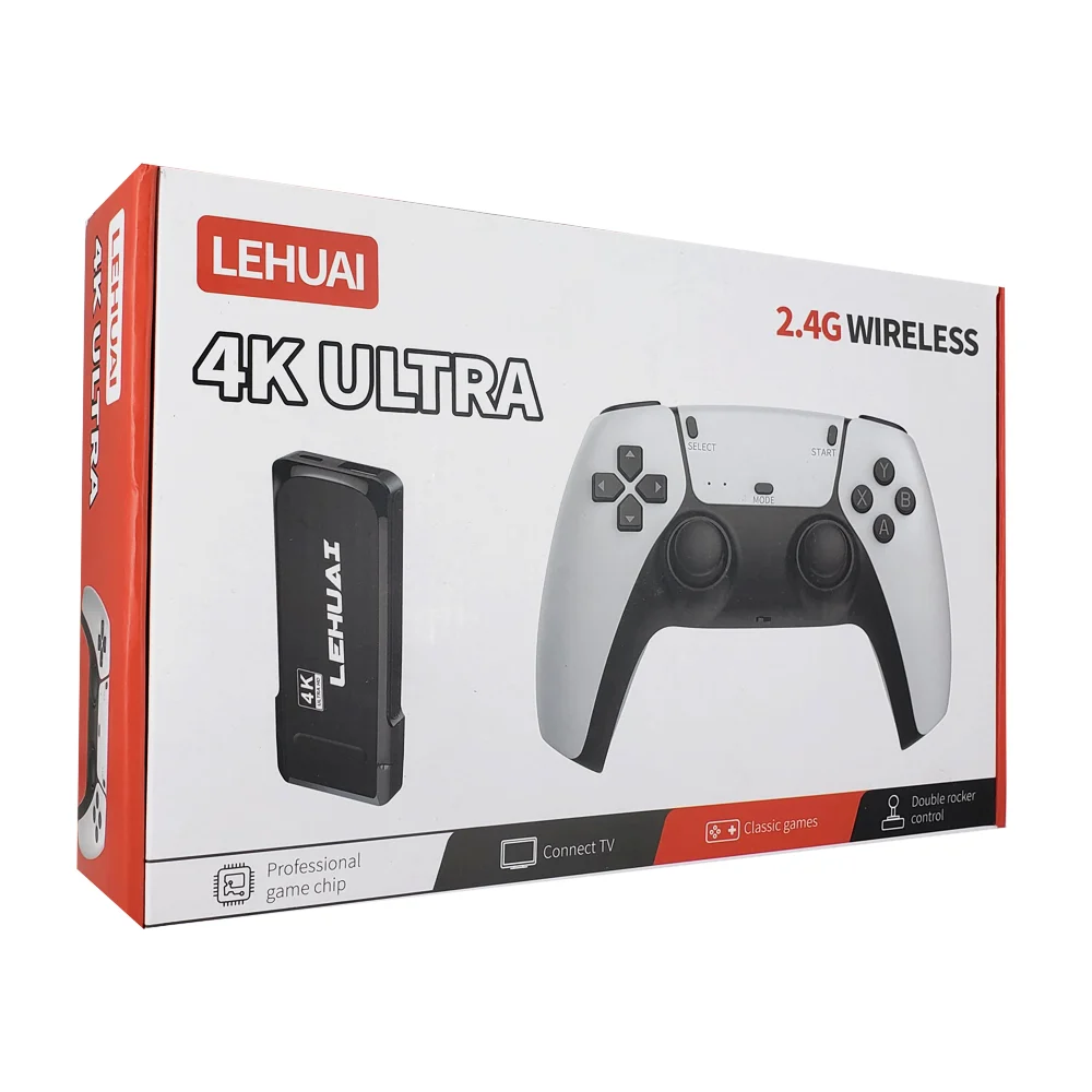 Consola profesional game chip con puerto hdmi para conexión con tv de juegos clásicos y 2 controles de conexión inalámbrica 2.4g / lehuai / 15748