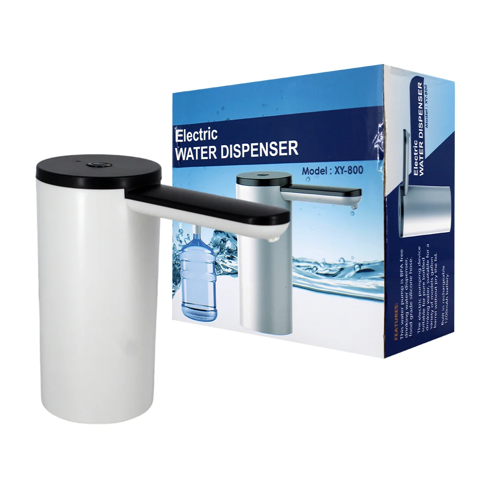 Dispensador eléctrico de agua con cable de carga usb 4w-1200mAh, variedad de colores / xy-800