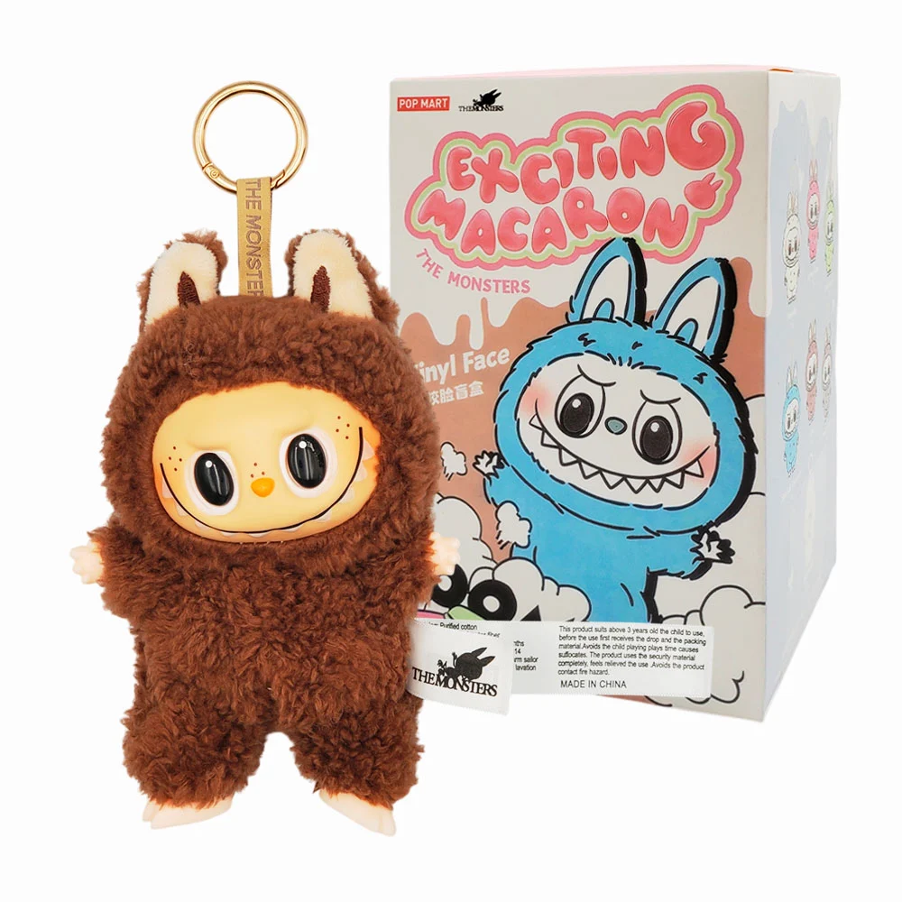 1pza Llavero de peluche afelpado tipo labubu, variedad de modelos / exciting macaron / ce13dn / 1638-47