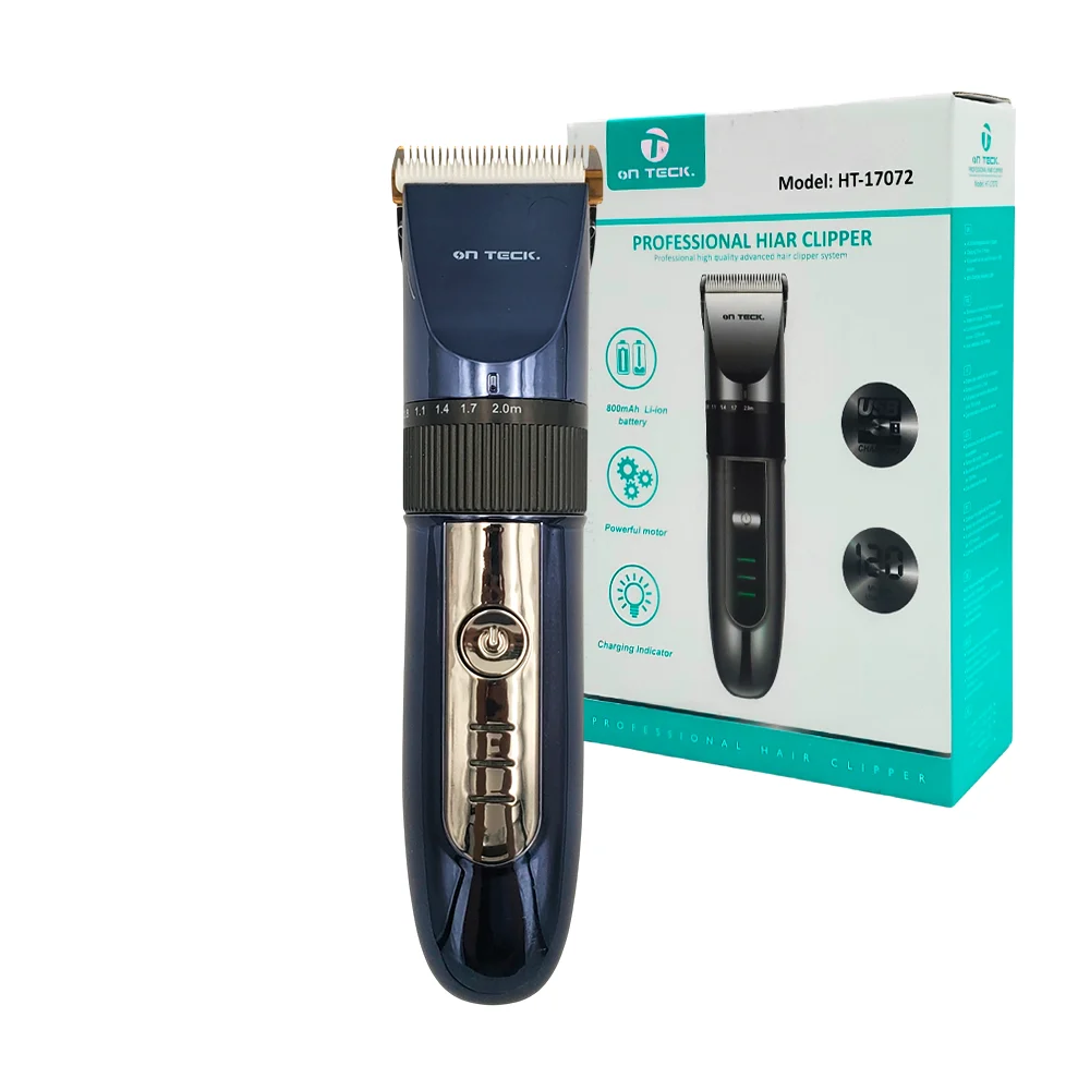 Rasuradora profesional on teck con ajustador + 4 cabezales intercambiables para cortar el cabello / ht-17072