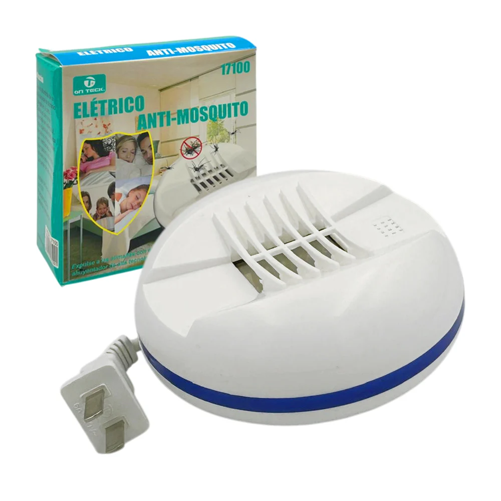Dispositivo redondo eléctrico antimosquitos con diseño de rejillas y extensión retráctil / on teck / 17100