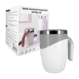 Taza mezcladora eléctrica térmica con tapa y función de baterías, var…