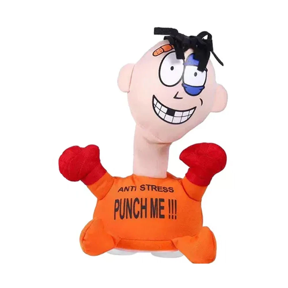 Muñeco squishy antiestres con sonido y 4 chupones ventosas, para aliviar la ira en la oficina, 23cm / 17829-98