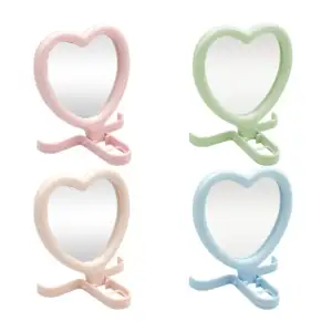 Espejo chico para tocador con forma de corazón, variedad de colores /…