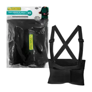 1pza Faja elástica lumbar lion tools ajustable, transpirable, con bro…