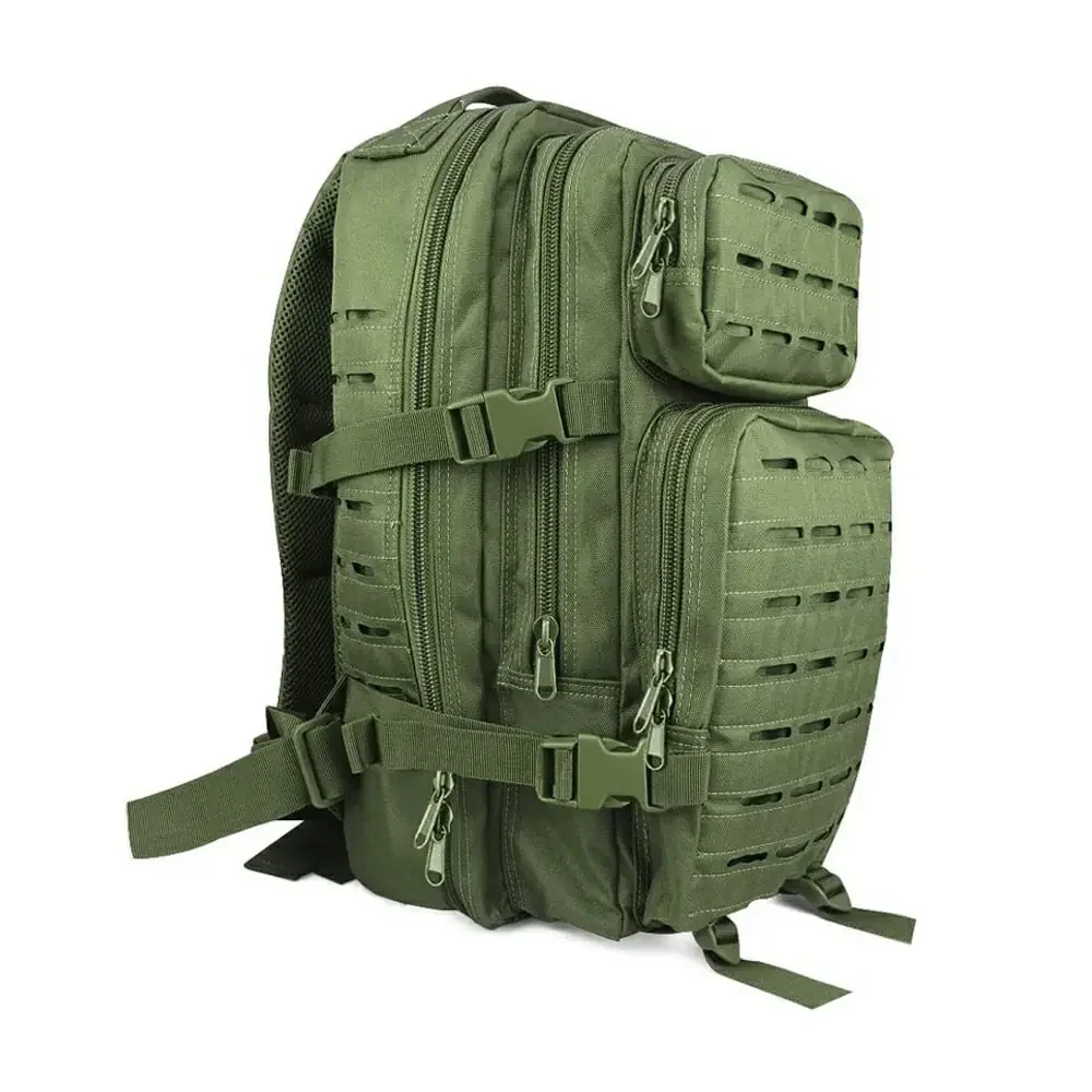 Mochila mediana táctica militar con broches ajustables, velcro, 4 compartimentos y 1 oculto en la espalda, variedad de modelos y colores / lml-09 / lml-009 / f022