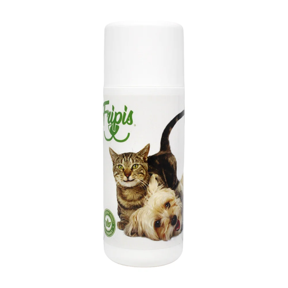 Talco fripis para eliminar pulgas y garrapatas de mascotas, 60g / talco antipulgas
