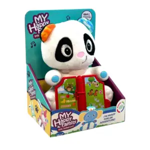 Peluche afelpado con diseño de animales + pequeño libro de lecciones …