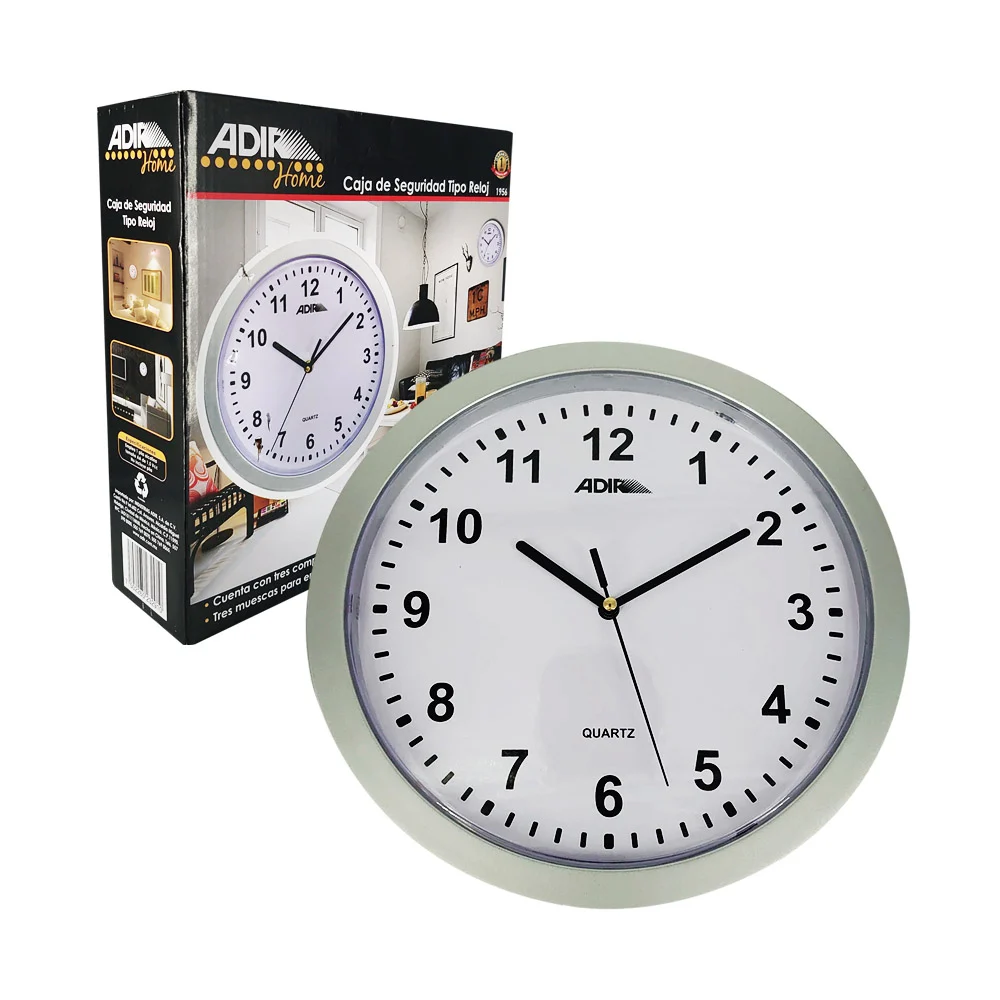Reloj de pared tipo caja de seguridad co...