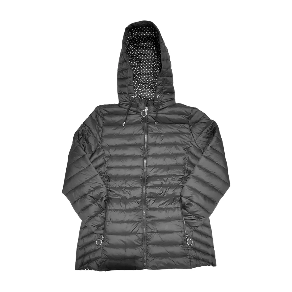 Chamarra acolchonada artemisa con gorro desprendible de cierre, variedad de colores y tallas / 2-512l