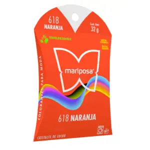 Colorante en cristales de color naranja no. 618 con 32 g, para ropa /…