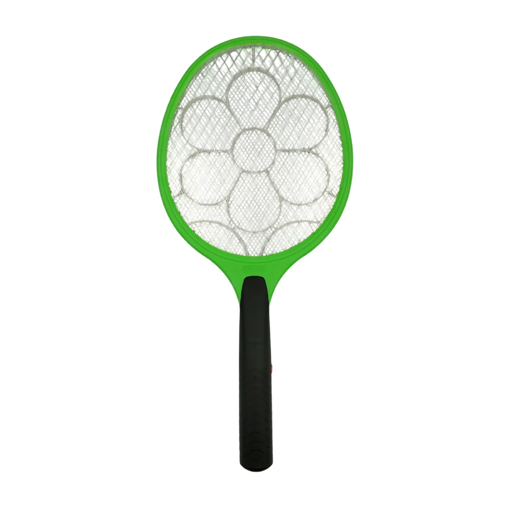 1pza Raqueta eléctrica de plástico bicolor, con figura, hoyuelo para colgar y función con pilas, variedad de usos / family helper / on teck