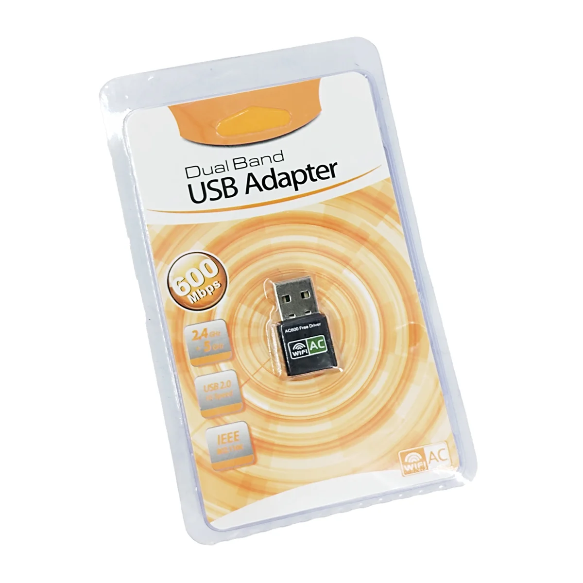 Adaptador / tarjeta de red externa usb 2.0, 2.4ghz+5ghz y 600mbps / usb adapter