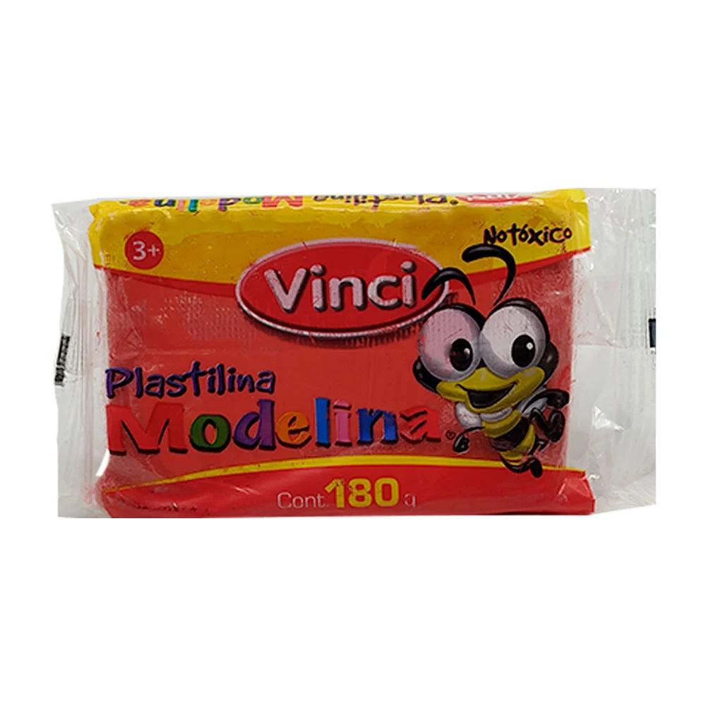 Plastilina modelina vinci de 180g en color rojo / plastilina roja / 205674 / 651118