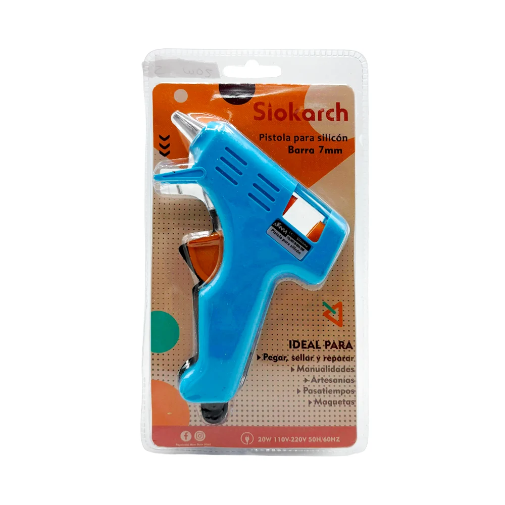 Pistola de silicón chica barra 7mm, var...