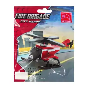 Paquete con 41 blocks de construcción con diseño en forma de helicópt…