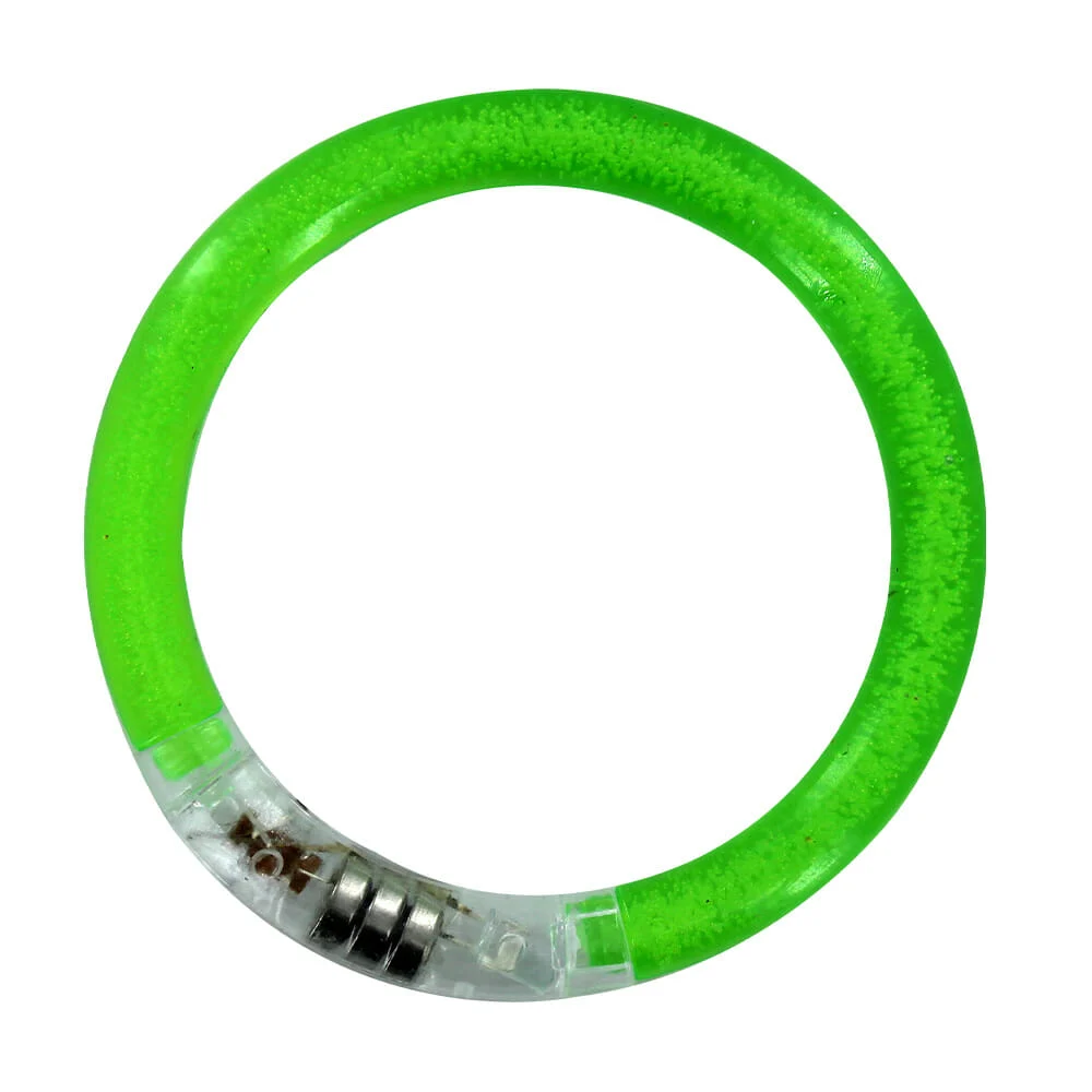 Pulsera transparente con luces led multicolor / mfg-48