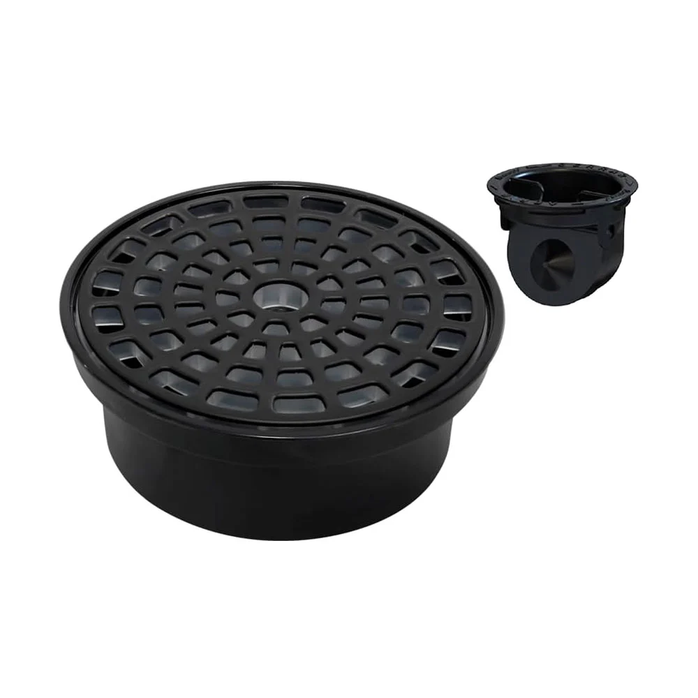 Coladera universal con check anti-olores, en color negro, para tuberia directa de 2-3 y 4 pulgadas / fleximatic / 2264n