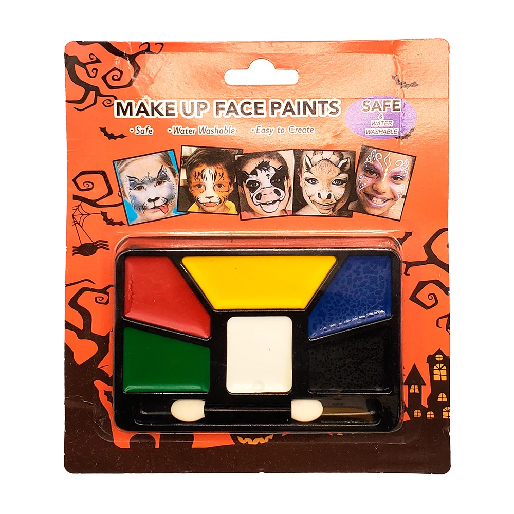 Paleta de maquillaje pinta caritas con 6 colores para halloween / make up face paints / pt10639