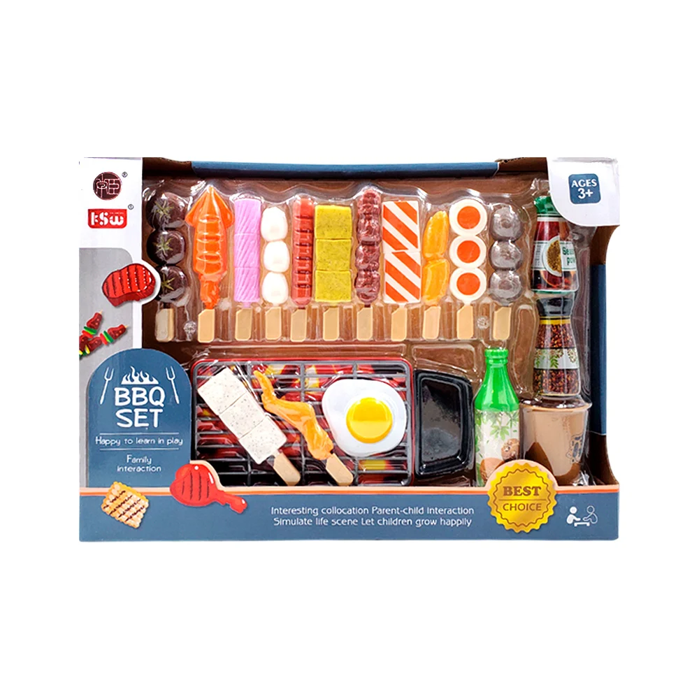 Set juego de parrillada con brochetas de carne + botella de aceite y especias, variedad de modelos / bbq set / 23-52