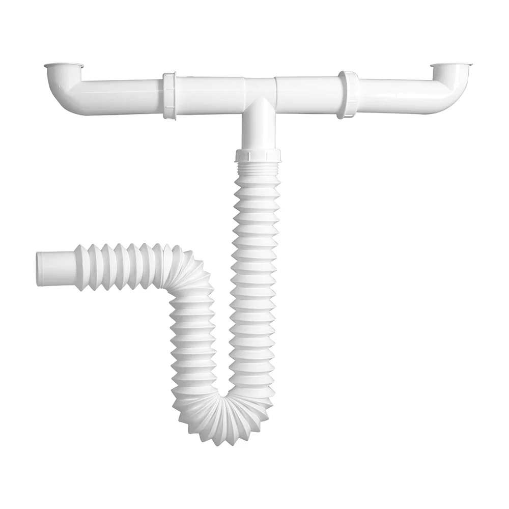 Desagüe flexible doble para fregadero con trampa / fleximatic / 2319