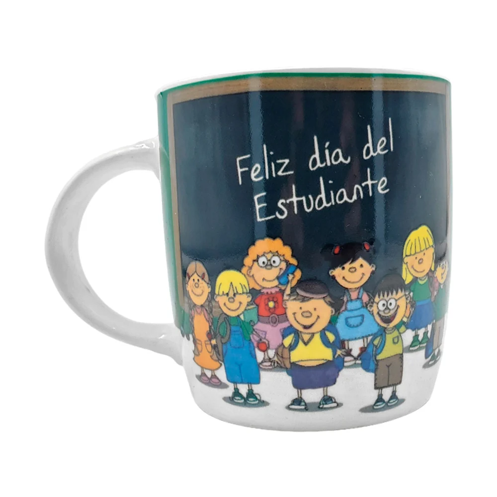 1pza Taza de cerámica con temática de feliz día del estudiante, variedad de modelos / 236724502