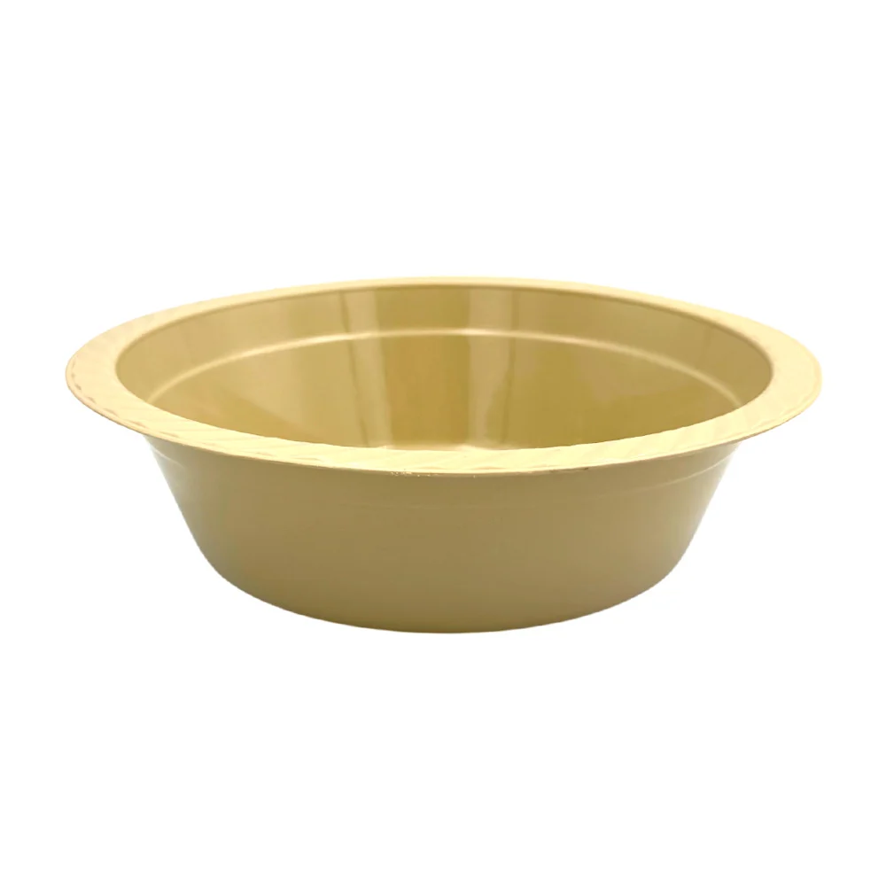 Plato pozolero de plástico, 19 cm en color beige / plato pozolero liso / cosmo plastik