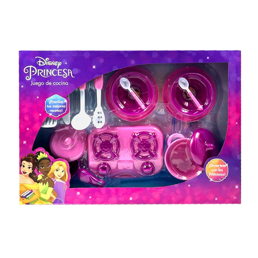 Juego de cocina de juguete con 15 piezas y estampado de princesas / t368575