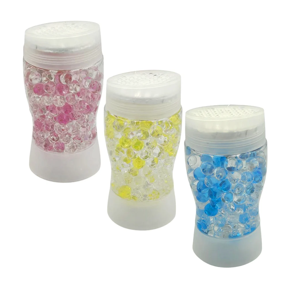 Bote transparente aromatizante con bolitas de hidrogel y luz led, 220g, variedad de aromas / air freshener